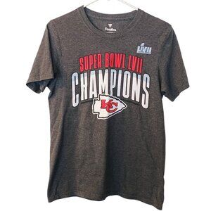 Men's Kansas City Chiefs Super Bowl LVII Champions Gray T-shirt Small- Fanatics